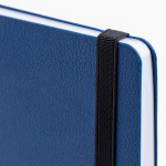 Bloco A5 em pele sintética reciclada com capa flexível, folhas lisas