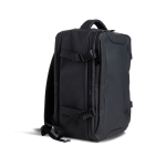 Mochila extensível tipo under the seat com bolso antirroubo 15,6'' cor preto