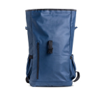 Mochila enrolável com revestimento em PU e bolso para portátil 15,6'' cor azul-marinho
