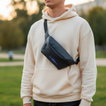 Bolsa de cintura resistente com proteção contra pingos e fita ajustável