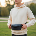Bolsa de cintura resistente com proteção contra pingos e fita ajustável