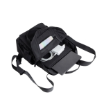 Mochila extensível under the seat em pele sintética para PC 14''