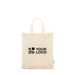 Saco com asas curtas em algodão reciclado e plástico reciclado 140 g/m²