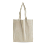 Saco em algodão reciclado melange com asas compridas, resistência 8 kg