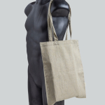 Saco em algodão reciclado melange com asas compridas, resistência 8 kg