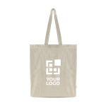 Saco de algodão reciclado mélange com asas compridas 150 g/m²