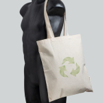 Saco de compras com asas compridas em material ecológico 140 g/m²