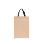 Saco papel premium com acabamento mate e asas de tecido resistente 7kg cor bege
