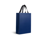 Saco papel premium com acabamento mate e asas de tecido resistente 7kg cor azul-marinho
