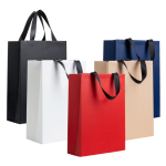 Saco papel premium com acabamento mate e asas de tecido resistente 7kg