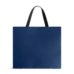 Saco de papel premium mate com fole e asas de tecido resistente 9kg cor azul-marinho