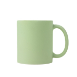 Caneca de cerâmica mate para sublimação com interior brilhante 325 ml cor verde menta