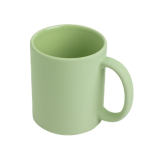 Caneca de cerâmica mate para sublimação com interior brilhante 325 ml cor verde menta