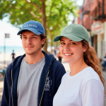 Boné vintage sem estrutura de 6 painéis em algodão 250 g/m2