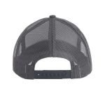 Boné trucker de 5 painéis com fecho snapback e pala curva 250 g/m2 cor cinzento-escuro