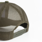 Boné trucker de 5 painéis com fecho snapback e pala curva 250 g/m2