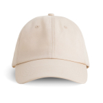 Boné de basebol estilo dad hat de 6 painéis em algodão 250 g/m2 cor bege