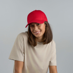 Boné de basebol estruturado de 5 painéis com fecho de velcro