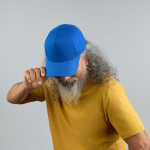 Boné de basebol estruturado de 5 painéis com fecho de velcro