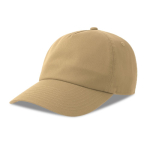 Boné tipo dad hat ecológico de 5 painéis com pala ReTraze® cor caqui
