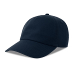 Boné tipo dad hat ecológico de 5 painéis com pala ReTraze® cor azul-marinho