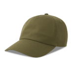 Boné tipo dad hat ecológico de 5 painéis com pala ReTraze® cor verde oliva