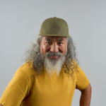 Boné de 5 painéis não estruturado com pala plana reciclada ReTraze®