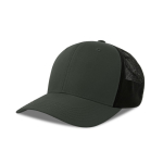 Boné trucker ecológico de 6 painéis com proteção solar UPF50 cor preto/cinzento