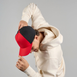 Boné trucker ecológico de 5 painéis com proteção solar UPF50