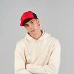 Boné trucker ecológico de 5 painéis com proteção solar UPF50