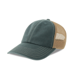 Boné trucker de 6 painéis com rede respirável e fecho de velcro cor azul-marinho