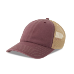 Boné trucker de 6 painéis com rede respirável e fecho de velcro