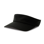 Viseira leve com banda elástica ajustável e tecido DryTech cor preto/cinzento