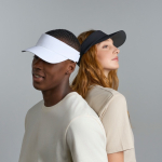 Viseira leve com banda elástica ajustável e tecido DryTech