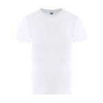 T-shirt branca com gola redonda e manga curta para adulto 150 g/m² cor branco primeira vista