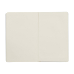 Caderno grande com fecho elástico Moleskine, páginas pautadas cor branco