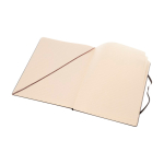 Caderno Moleskine Classic extragrande com capa dura e páginas pautadas cor preto quarta vista