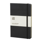 Caderno Moleskine Classic de capa dura médio, folhas pautadas cor preto
