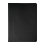 Caderno Moleskine Cahier Journal, cantos arredondados, páginas pautadas cor preto segunda vista frontal