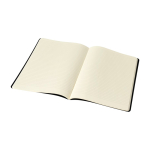 Caderno Moleskine Cahier Journal, cantos arredondados, páginas pautadas cor preto quinta vista