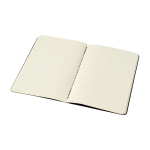 Caderno Moleskine Cahier Journal, capa de cartão, folhas pautadas cor preto quinta vista