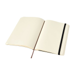 Caderno Moleskine Classic com capa mole e flexível, folhas lisas cor preto quarta vista