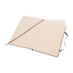 Caderno grande de capa dura Moleskine Classic, páginas pontilhadas cor preto quarta vista