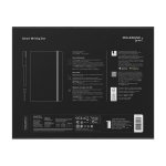 Conjunto de escrita Moleskine Smart que passa do papel para o ecrã cor preto