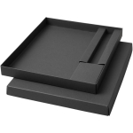 Conjunto de oferta com caderno de capa dura e caneta de tinta preta cor preto terceira vista