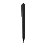 Caneta de plástico com corpo retangular Moleskine Go Pen tinta preta cor preto vista lateral