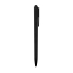Caneta de plástico com corpo retangular Moleskine Go Pen tinta preta cor preto segunda vista com lateral