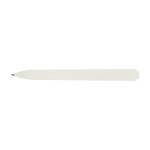 Caneta de plástico com corpo retangular Moleskine Go Pen tinta preta cor branco quarta vista