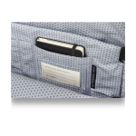 Mochila urbana com vários compartimentos Moleskine Classic 15'' cor preto vista detalhe 2