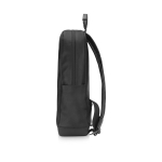 Mochila urbana com vários compartimentos Moleskine Classic 15'' cor preto vista lateral